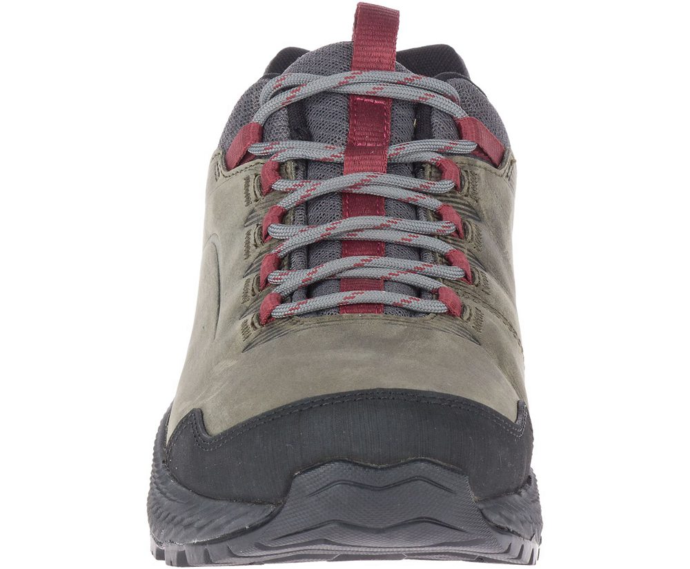 Buty Trekkingowe Merrell Męskie Oliwkowe/Czarne - Forestbound - 840569-YIN